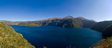 Lake with mountainsの写真素材