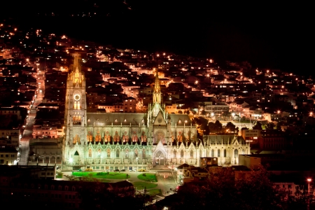 The Basilica church, Quito, Ecuador のeditorial素材