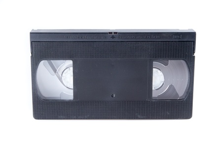 isolated videotape on white background studio shotの写真素材