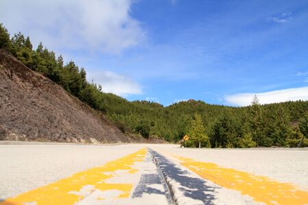 Road through the Andes, of Ecuadorの写真素材