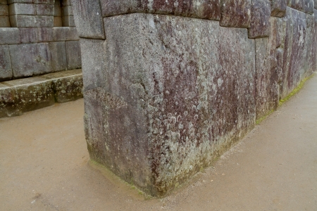 The famous 32 angled stone in Machu Picchu, Peruの写真素材