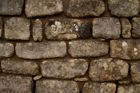 Background of stone wall texture Inca constructionの写真素材