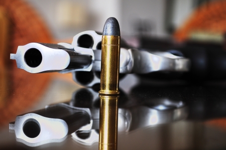 Gun with bullet  の写真素材
