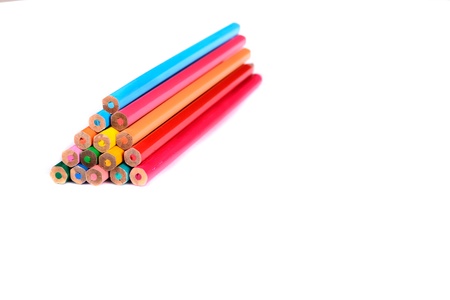 Pencils pyramidの写真素材