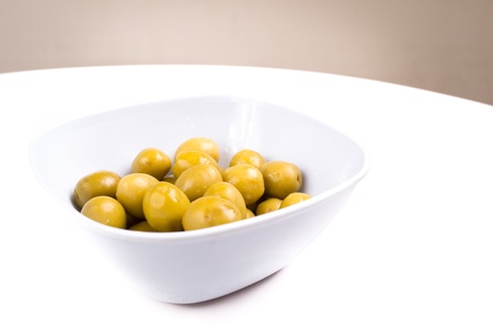 bowl of olivesの写真素材