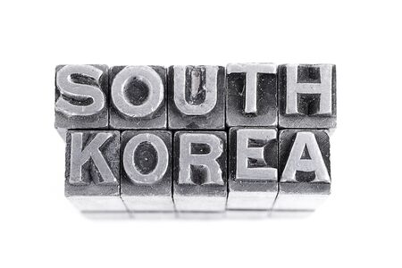 South korea signの写真素材