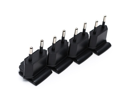 electric plugs euro versionの写真素材