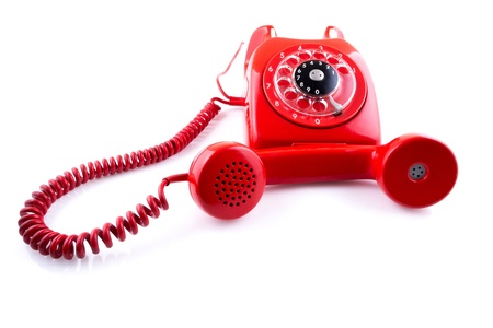 Vintage Red Telephoneの写真素材
