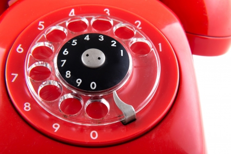 Vintage Red Telephoneの写真素材