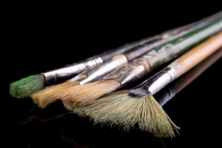 paint brushes の写真素材