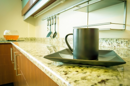 Coffee Cup on tableの写真素材