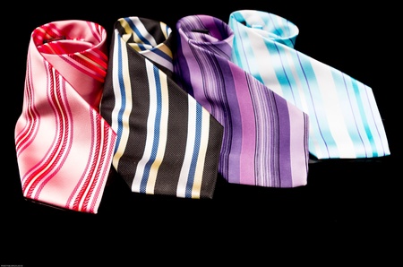 Ties with stripesの写真素材