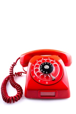 Vintage Red Telephoneの写真素材