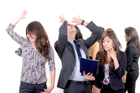 Businessman and businesswoman failure conceptの写真素材