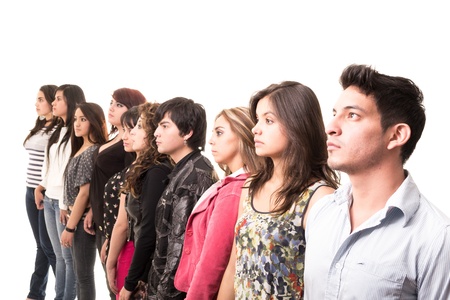 Casual group of hispanic latinsの写真素材