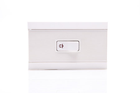 Light switch isolated on a white background