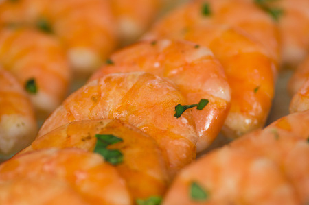 Grilled shrimpsの写真素材