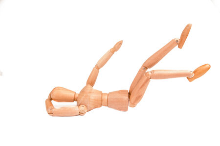 wood model figureの写真素材