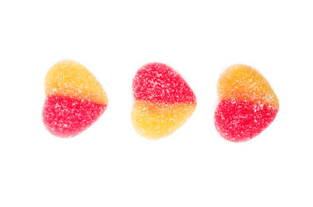 jelly candy on a white backgroundの写真素材