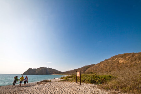 MANABI, ECUADOR - AUGUST 6, 2012: Amazing summer landscape in Los Frailes beach, Parque Machalilla...
