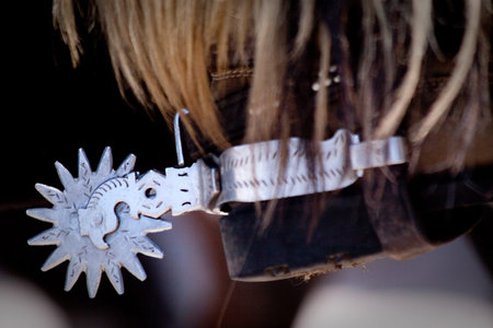 Spur for horse riding, traditional of the andean chagra, Ecuador