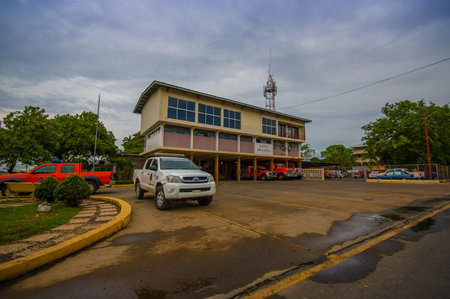 COLON, PANAMA - APRIL 10, 2015: Firestation of David is a city and corregimiento located in the west of Panama. It is the capital of the province of Chiriquí.のeditorial素材