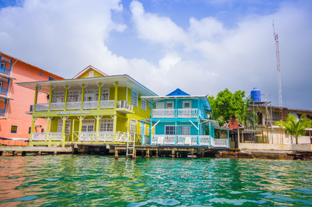 BOCAS DEL TORO, PANAMA - APRIL 23, 2015 : Bocas del Toro  province of Panama comprising an archipelago off the Caribbean coast.のeditorial素材