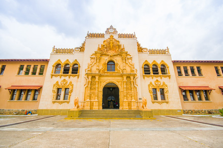 SANTIAGO, PANAMA - APRIL 19, 2015: Escuela Normal J D Arrosemena in the city of Santiagoのeditorial素材
