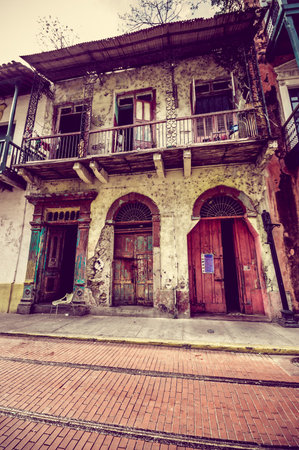 PAMANA, PANAMA - APRIL 19, 2015: Casco Viejo (Spanish for Old Quarter), also known as Casco Antiguo or San Felipe, is the historic district of Panama Cityのeditorial素材