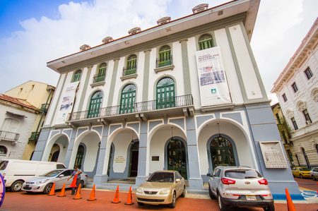 Museum of the Canal of Panama in historic old town in Panama cityのeditorial素材
