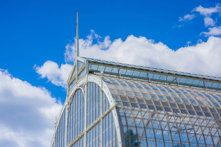 GOTHENBURG, SWEDEN - JUNE 21, 20015: The palm greenhouse in Tradgardsforeningen, the Garden Society park, Gothenburg city downtownのeditorial素材