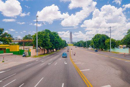 The Revolution Square or Plaza de la Revolucion is a municipality or borough plus a square in Havana, Cuba.It has the 31st place in the list of largest squares in the world.の写真素材
