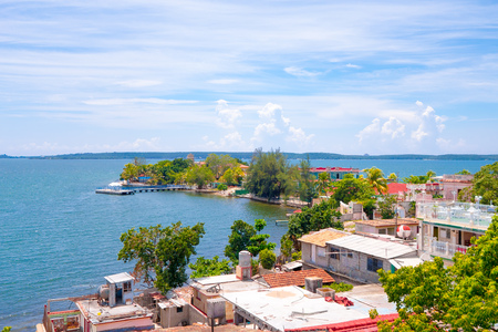 TRINIDAD, CUBA - SEPTEMBER 12, 2015: Punta Gorda district, the colonial town founded in 1819 of French origin.のeditorial素材