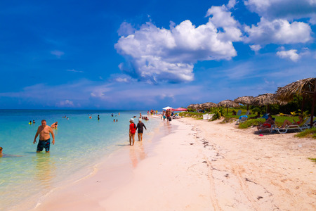 VINALES, CUBA - SEPTEMBER 12, 2015: Cayo Jutias beach in the northern seaside of Cuba.のeditorial素材