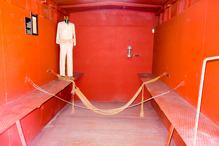 SANTA CLARA, CUBA - SEPTEMBER 08, 2015: Memorial of train packed with government soldiers captured by Che Guevara's forces during the revolution.のeditorial素材