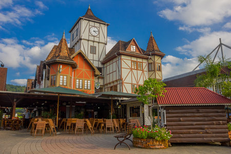BLUMENAU, BRAZIL - MAY 10, 2016: city located in the brazilian state of santa catarina in the south of brazil.のeditorial素材