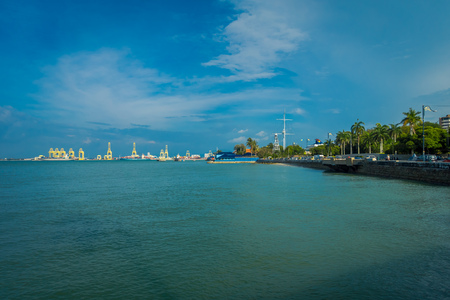 George Town, Malaysia - March 10, 2017: scenic view of  George Town, second largest city in Malaysia.のeditorial素材