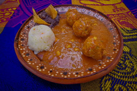 Delicious Traditional Mexican Food from Cozumel regionの写真素材