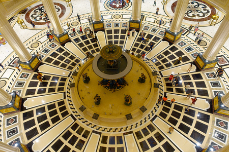 MACAU, CHINA- MAY 11, 2017: Inside of a beautiful Parisian Macao Hotel Resort in Macaoのeditorial素材