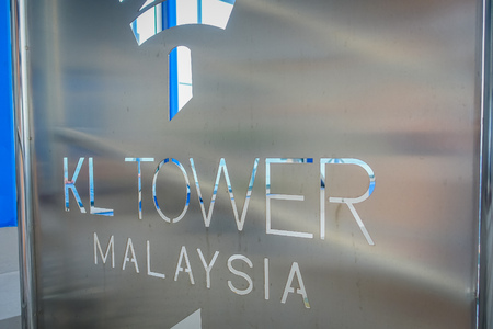 Kuala Lumpur, Malaysia - March 9, 2017: Menara Kuala Lumpur Tower is a commmunication tower and the highest viewpoint in Kuala Lumpur that is open to the public.のeditorial素材