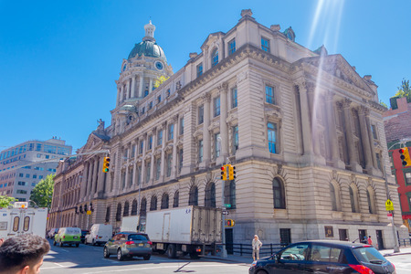 NEW YORK, USA - NOVEMBER 22, 2016: Beautiful view of a gorgeous building in New York City USA.のeditorial素材