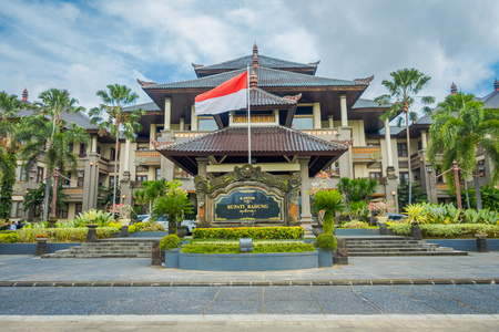BALI, INDONESIA - MARCH 08, 2017: Centre building is a goverment office complex building located in Densapar, Bali Indonesiaのeditorial素材