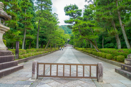 KYOTO, JAPAN - JULY 05, 2017: Beautiful view of the park in Yasaka Pagoda Gion Higashiyama District, Kyotoのeditorial素材