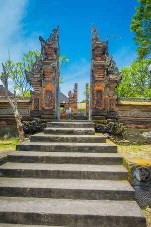 BALI, INDONESIA - MARCH 05, 2017: Gate of Pura Ulun Danu Bratan temple on Bali island, Indonesiaのeditorial素材