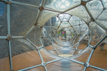 HAKONE, JAPAN - JULY 02, 2017: The Soap Bubble Castle, Hakone Open-Air Museum on April 10, 2013. the Hakone Open-Air Museum opened in 1969 as the first open-air art museum in Japan.のeditorial素材