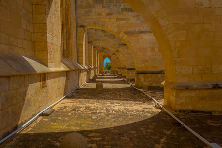 Street in old city of Palma de Mallorca, Spainの写真素材