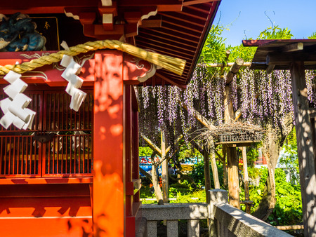 KYOTO, JAPAN - JULY 05, 2017: Close up of a stylized japanesse temple in Kyotoのeditorial素材