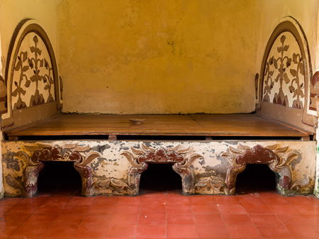 JOGJA, INDONESIA - AUGUST 12, 2O17: Indoor view of a Taman Sari water palace of Yogyakarta on Java island, Indonesiaのeditorial素材