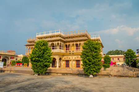 jAIPUR, INDIA - SEPTEMBER 19, 2017: City Palace, a palace complex in Jaipur, Rajasthan, India. It...