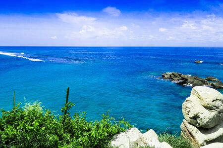 Beautiful view of beach at Cabo San Juan,Tayrona Natural National Park, Colombiaの写真素材